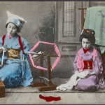 Maiko at the spinning wheel