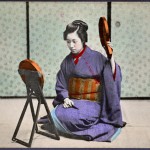 Woman with mirrors