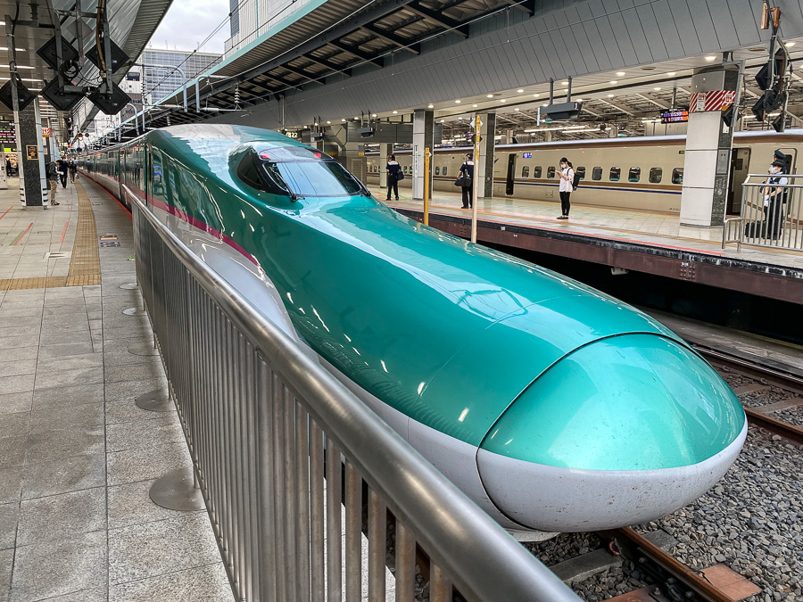 Travel by Shinkansen bullet train