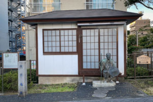 Legendary haiku poet Matsuo Basho in Fukagawa
