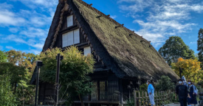 A Gassho-style Farmhouse at Japan Open-air Folk House Museum