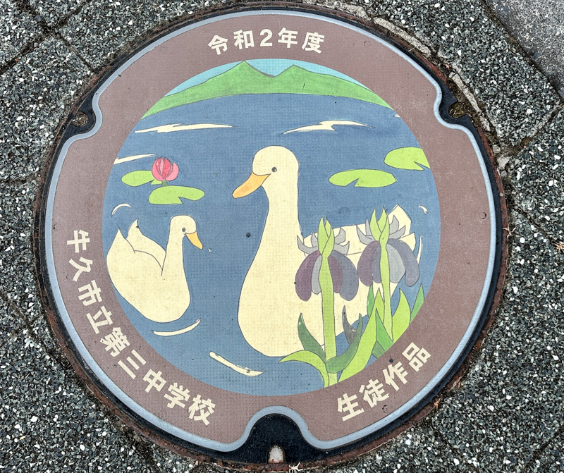 Manhole cover Ushiku, Japan