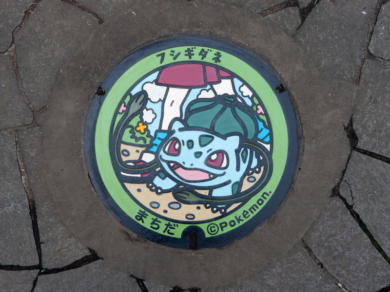 Pokemon manhole - Machida