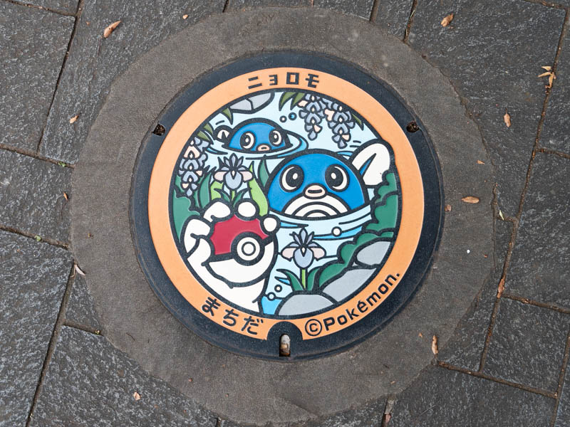 Pokemon manhole - Machida